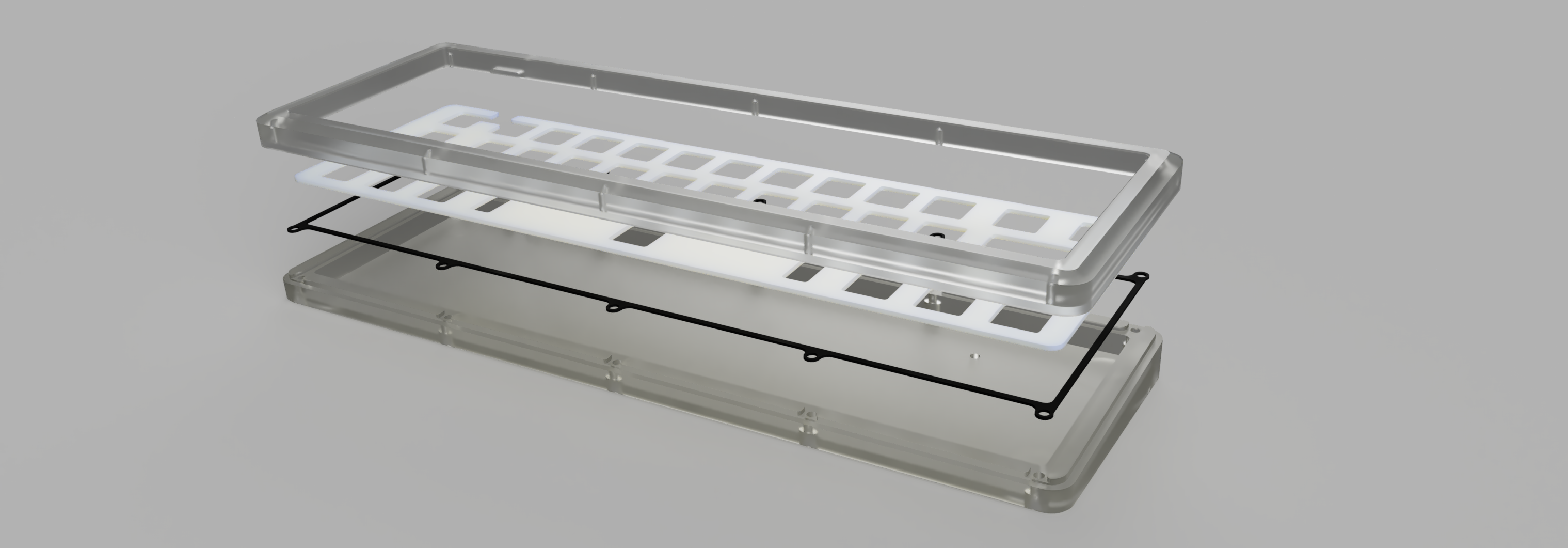 Exploded render of the 40700 R1 case