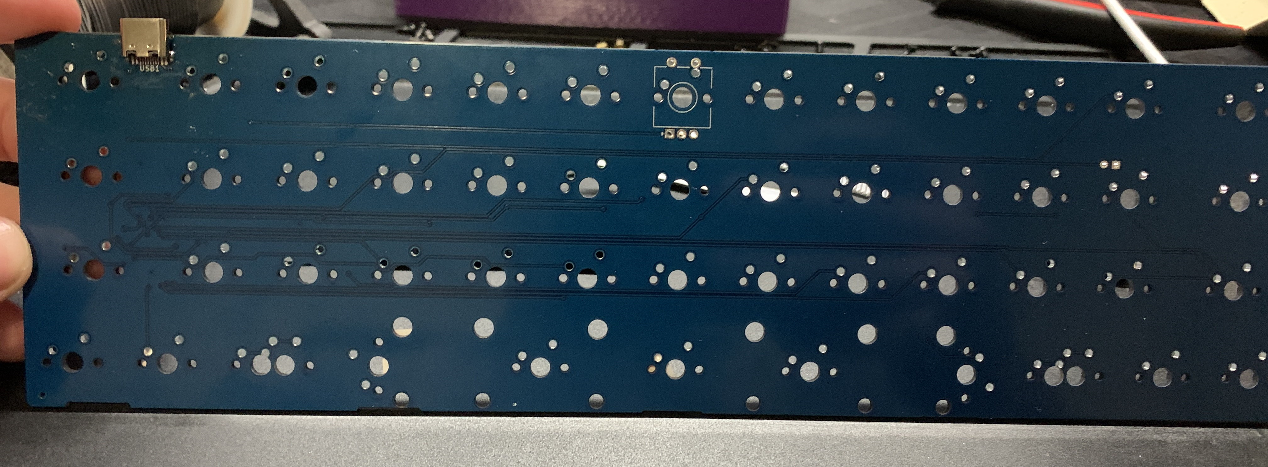 Front of a rev 1 40R7H0 PCB