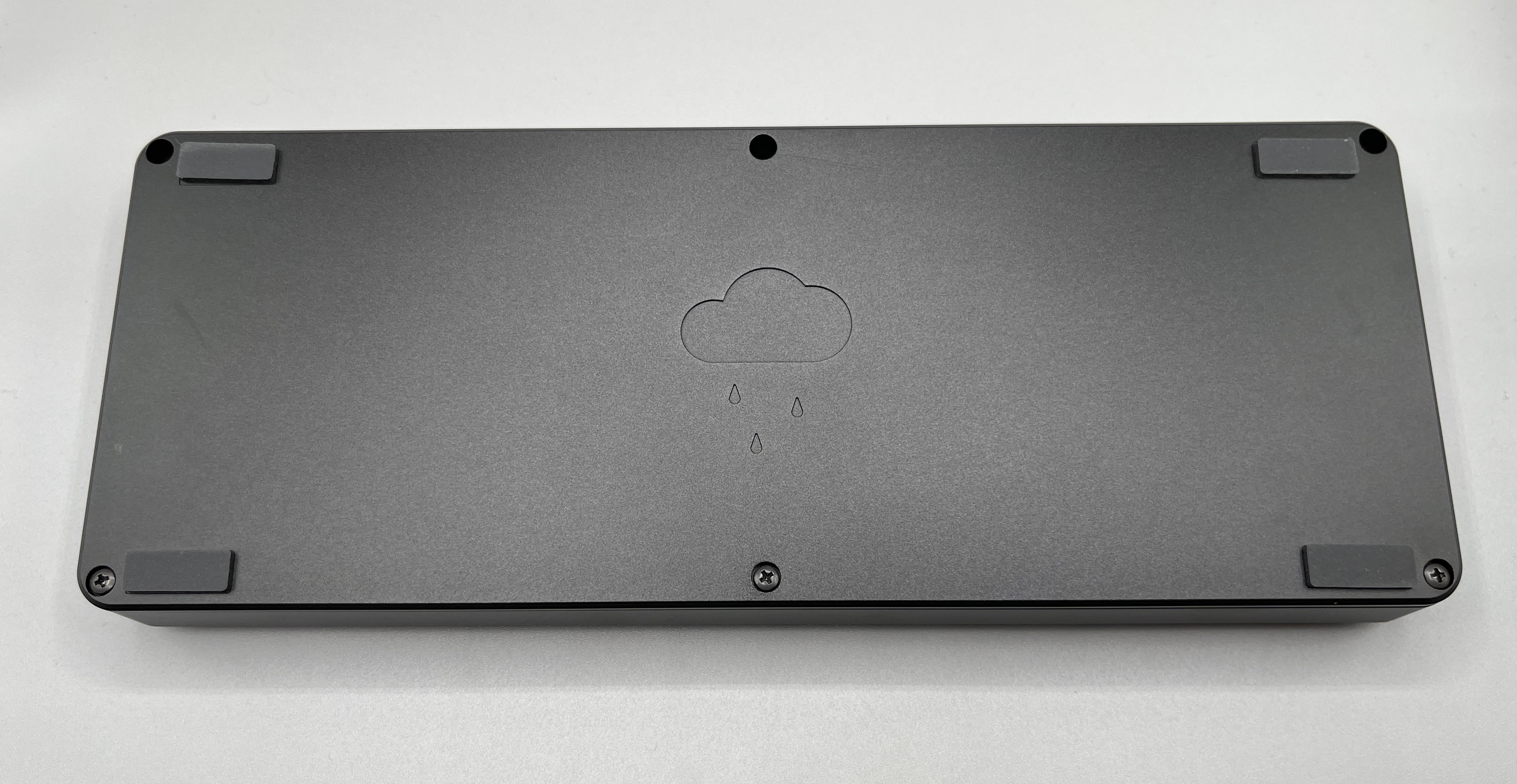 Bottom of Hubris with the Rainkeebs cloud logo