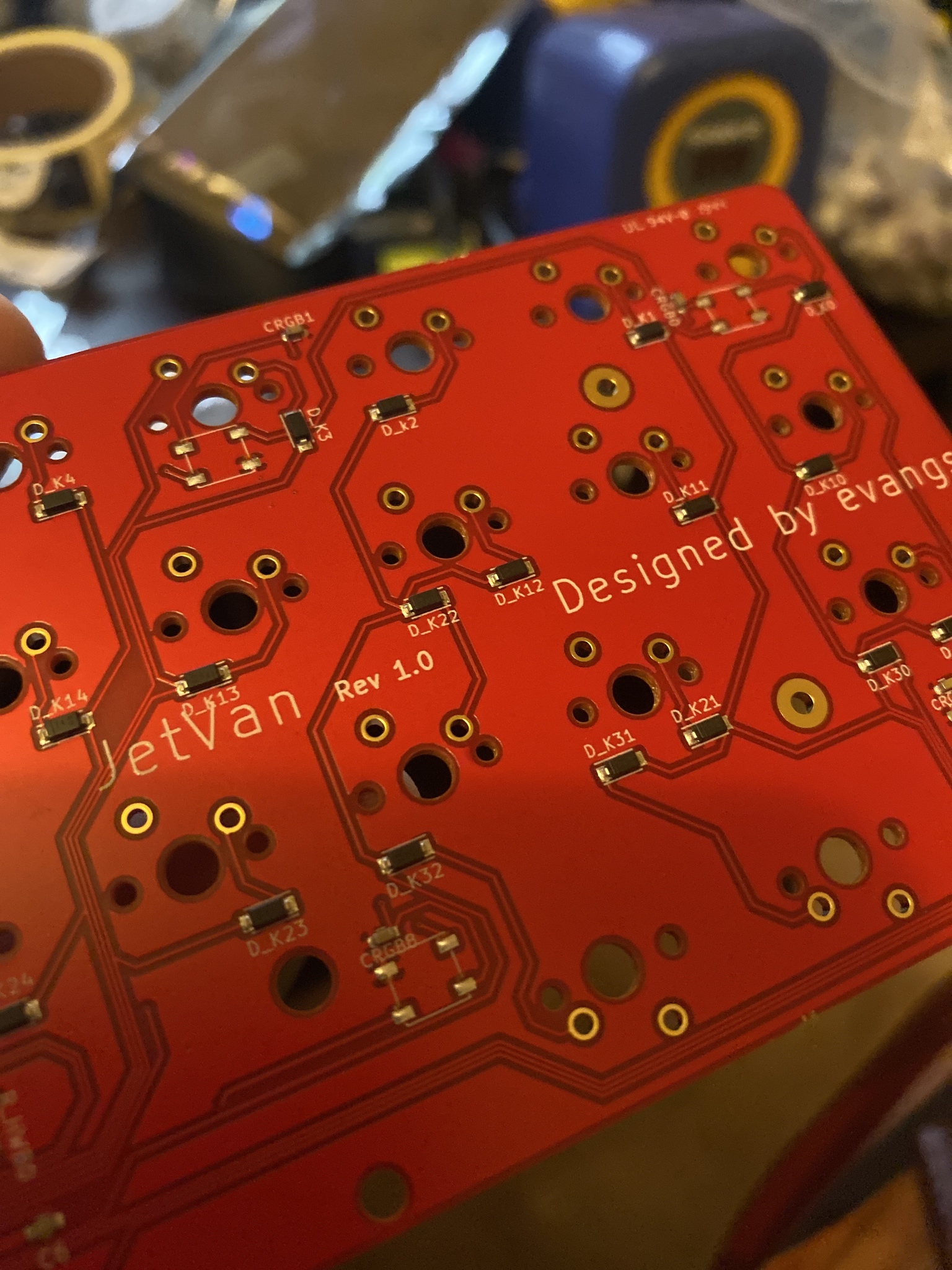 JetVan prototype PCB back