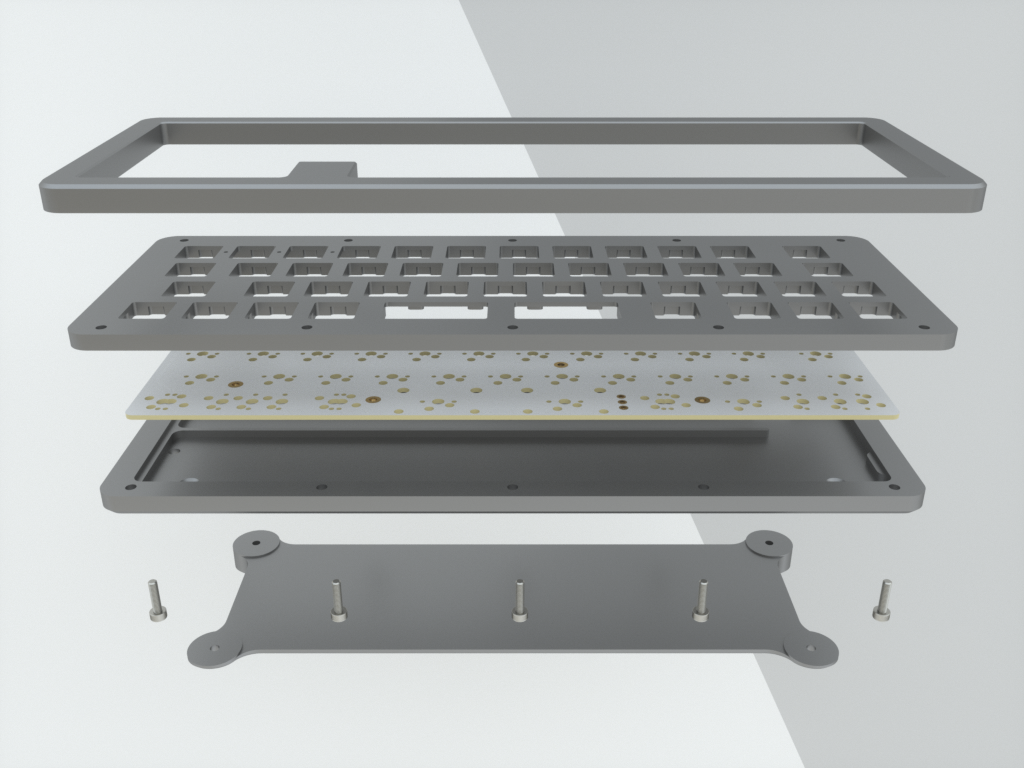 Side view of a brass Rackmount to show thickness