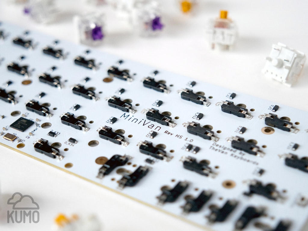 Promo image for the Rev 1.0 PCB from the KUMO Kickstarter