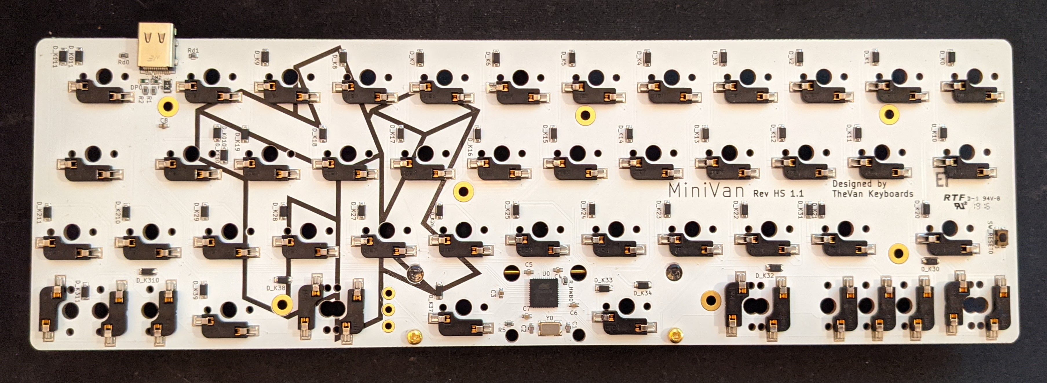 Back of the Catalyst PCB