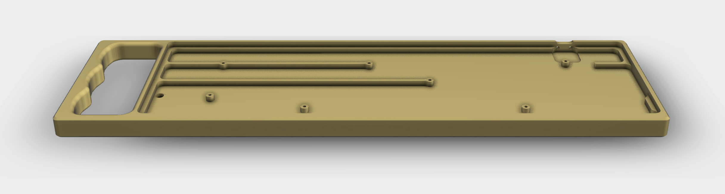 Render of the Sketchport Shuttle showing modified USB port location