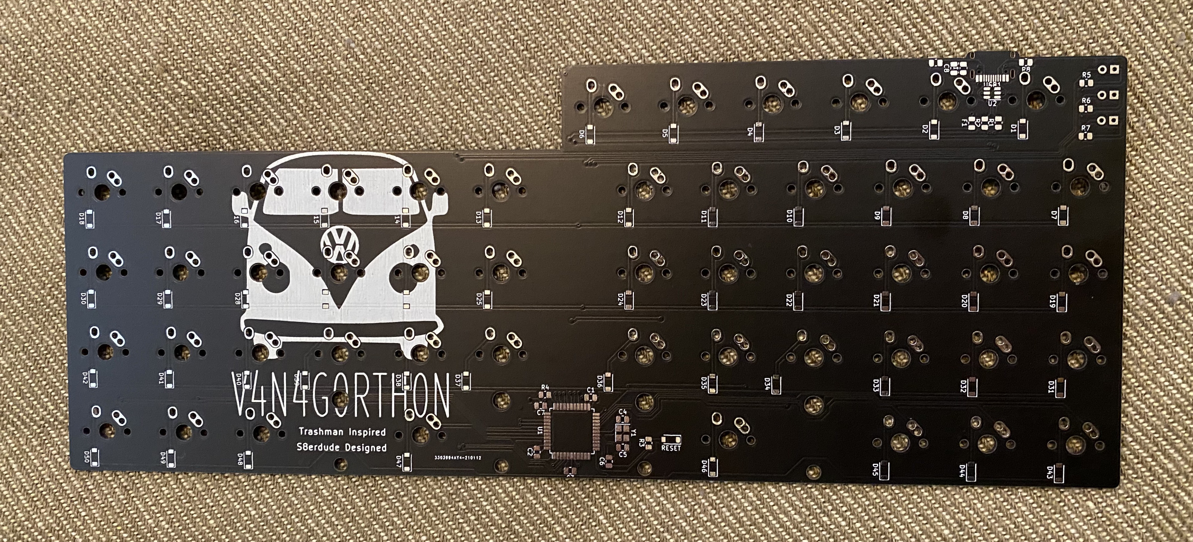 V4N4G0RTH0N V2 PCB back