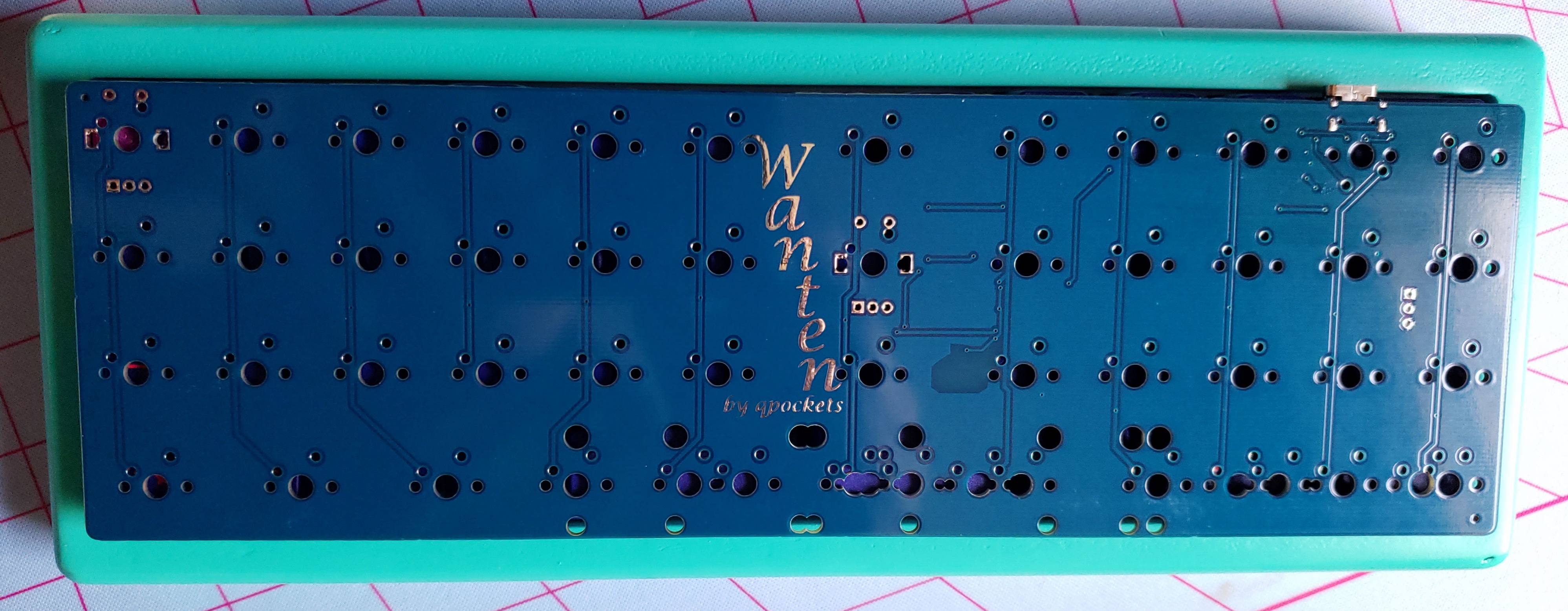 Front of the prototype Wanten PCB