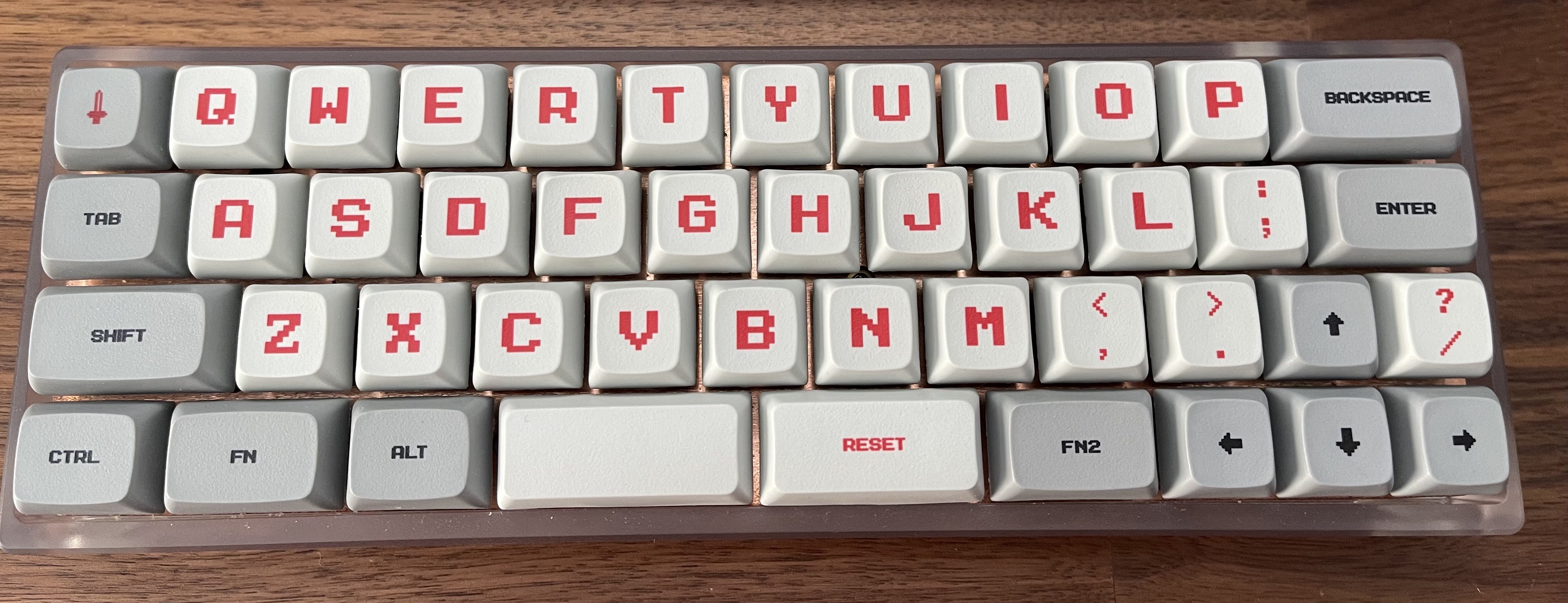 XDA 8-Bit on a MiniVan in a KUMO case with a brushed copper plate